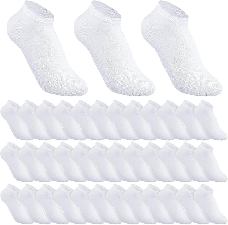Tarpop 200 Pairs Low Cut Ankle Socks Bulk for Women Men Thin Breathable Casual Socks Pack for Unisex Homeless Charity Event - Image 1